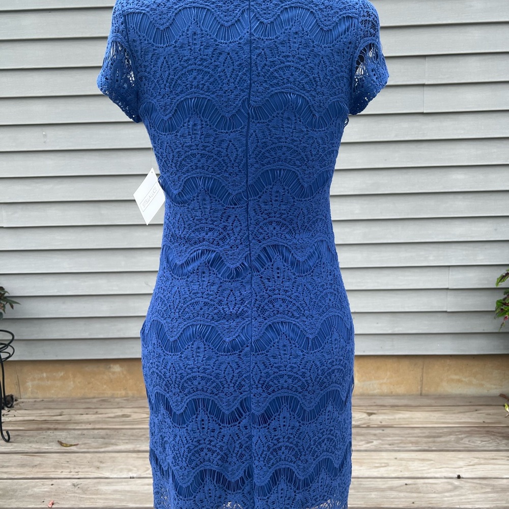 STELLA LUC COBALT BLUE LACE DRESS